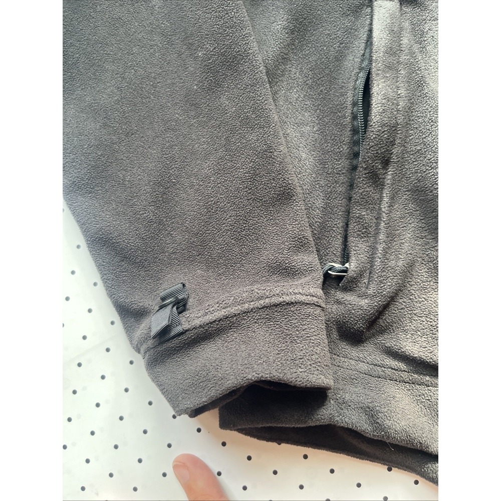 The North Face Black Lightweight Full Zip‎ Fleece Base Layer Jacket Women Medium - Picture 7 of 12